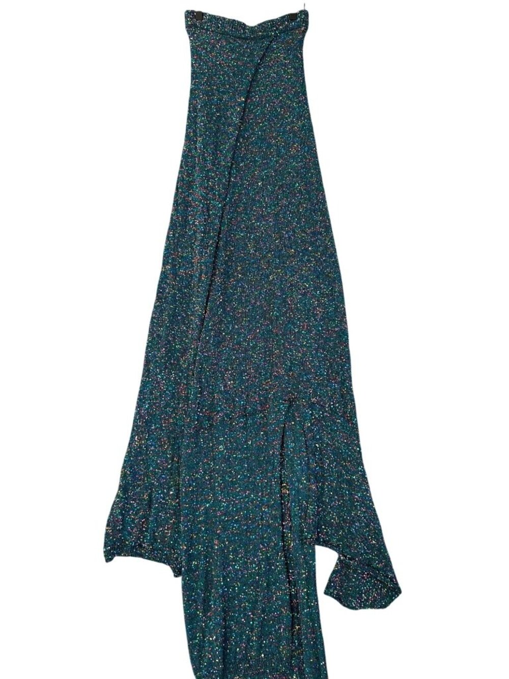 Loewe Women's Sz M Knotted-Hem sequined knitted midi skirt Glittery Maxi - Picture 10 of 16